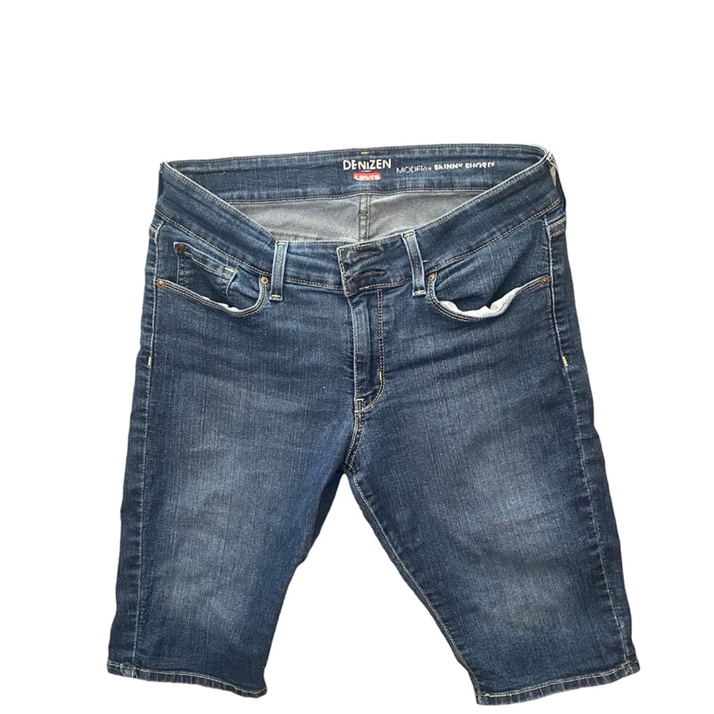 - Levi's Denizen Women's Size 14  Blue Denim Modern skinny Shorts